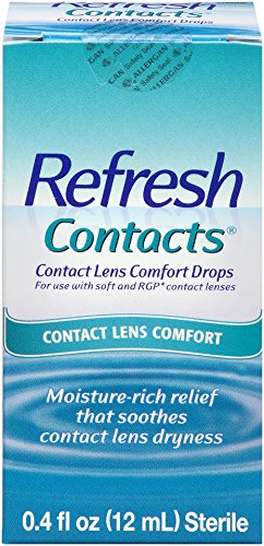 6 Pack - Refresh Contacts Contact Lens Comfort Drops 0.4 Fl Oz (12 Ml) Each