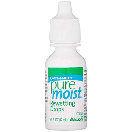 6 Pack - Opti-Free Puremoist Rewetting Drops, 0.4 Fl Oz (12 Ml) Each