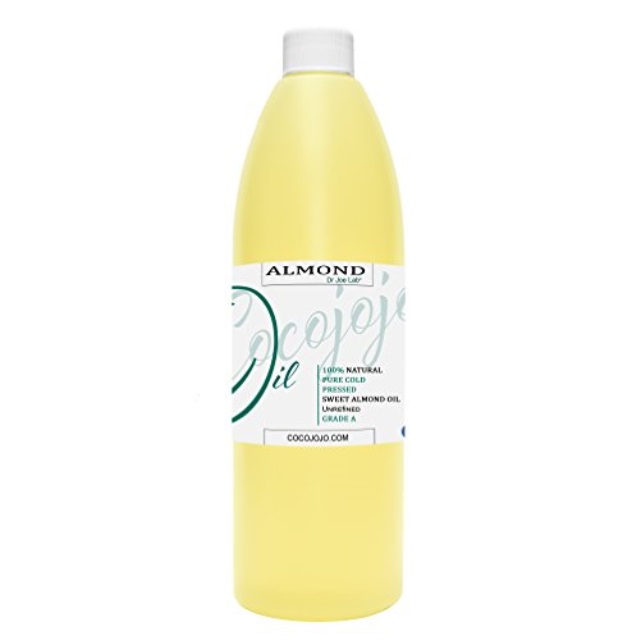 Sweet Almond Oil - Face Skin Hair Cold Pressed 16 Oz Natural Pure Massage Extra Virgin Unrefined Premium Grade