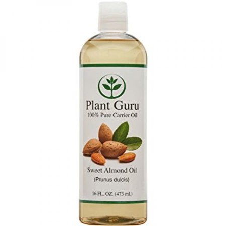 Sweet Almond Oil 16 Fl. Oz. Cold Pressed Carrier 100% Pure Natural for Skin  Body  Face  and Hair Growth Moisturizer. Great for Creams  Lotions  Lip B