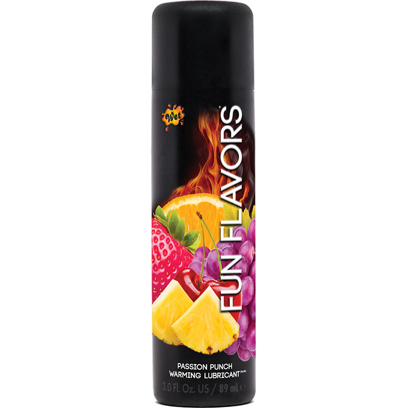 Wet Fun Flavors Water Based Lubricant - Passion Fruit Pizzazz - 4 Oz