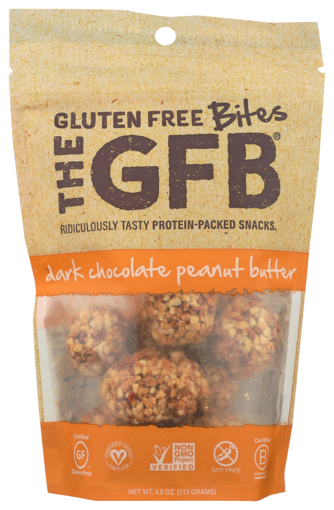 The Gluten Free Bar Dark Chocolate Peanut Butter Bites