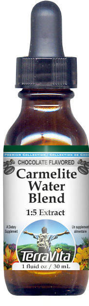 TerraVita Carmelite Water Blend Glycerite Liquid Extract (1:5) - Chocolate Flavored  (Chocolate  1 Oz  1-Pack  Zin: 523719)