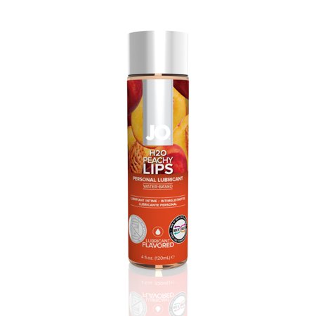 JO H2O Flavors Water Based Lubricant - Peachy Lips - 4 Oz