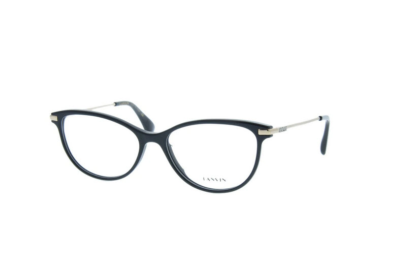 Lanvin VLN 744S-0700 Black Square Women S Acetate Eyeglasses Black - 53 Millimeter