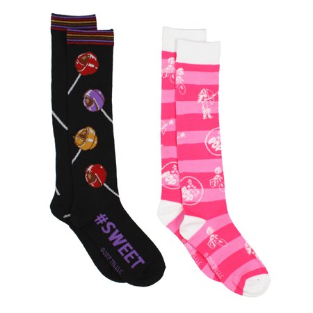 Charms Candy Tootsie Roll Pop Knee High Socks 2-Pack