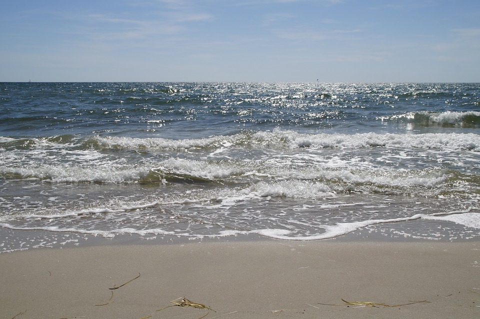 Canvas Print Moves Movement Blue Sea Inject Spray Water Ocean Stretched Canvas 10 X 14