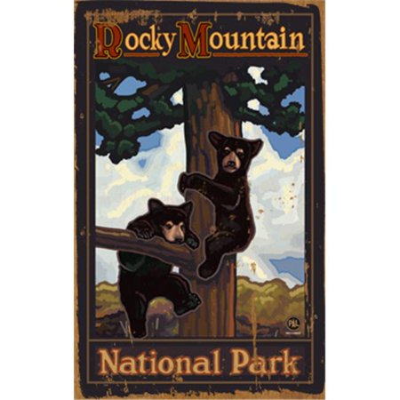 ArteHouse 0003-0492 Bears in the Tree Planked Wood 14 X 23 Sign