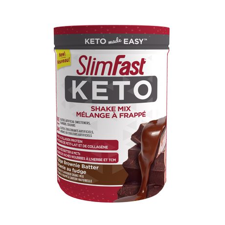 SlimFast Keto Shake Mix Fudge Brownie Batter