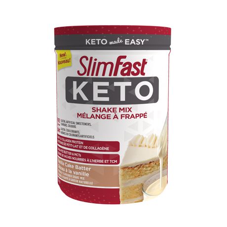 Slim Fast Keto Shake Mix Vanilla Cake Batter