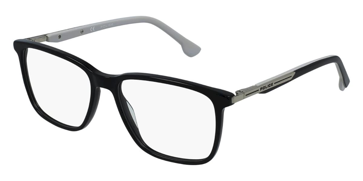 Police VK085 Kids 0700 Kids' Glasses Black Size 51 - Free Lenses - HSA/FSA Insurance - Blue Light Block Available