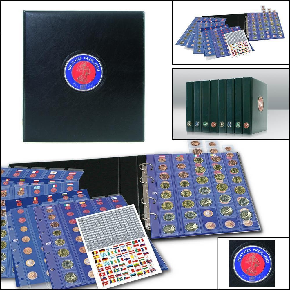 Safe 7348 Premium Münzalbum Frankreich Euro Für 30 X Komplette Kursmünzensätze KMS 1 Cent - 2 Euro