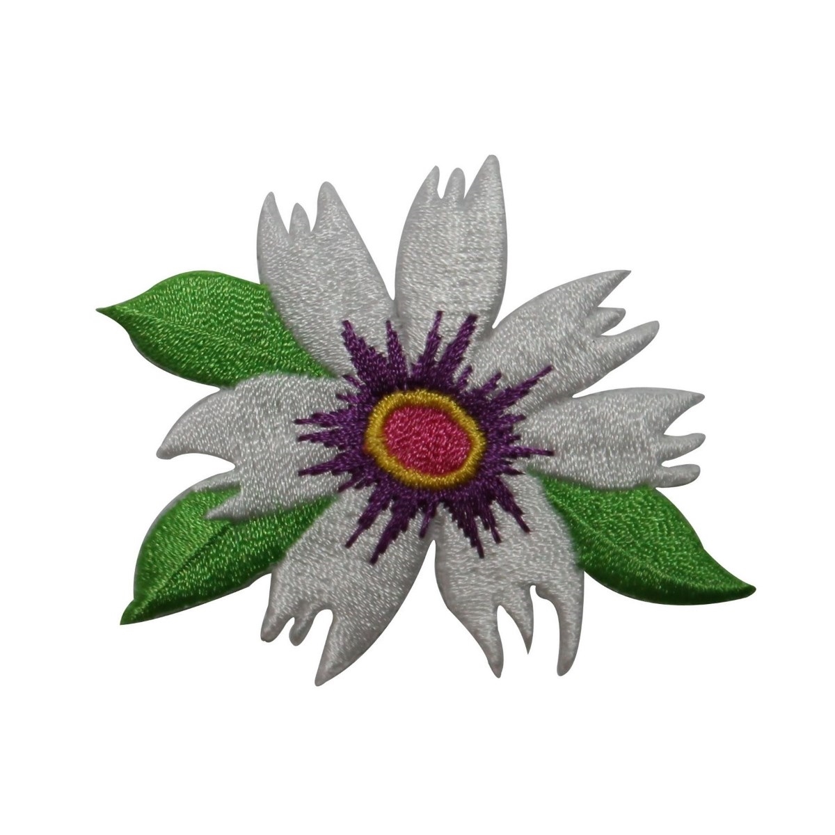 ID 6781 Exotic Flower Symbol Patch Tropical Garden Embroidered Iron on Applique