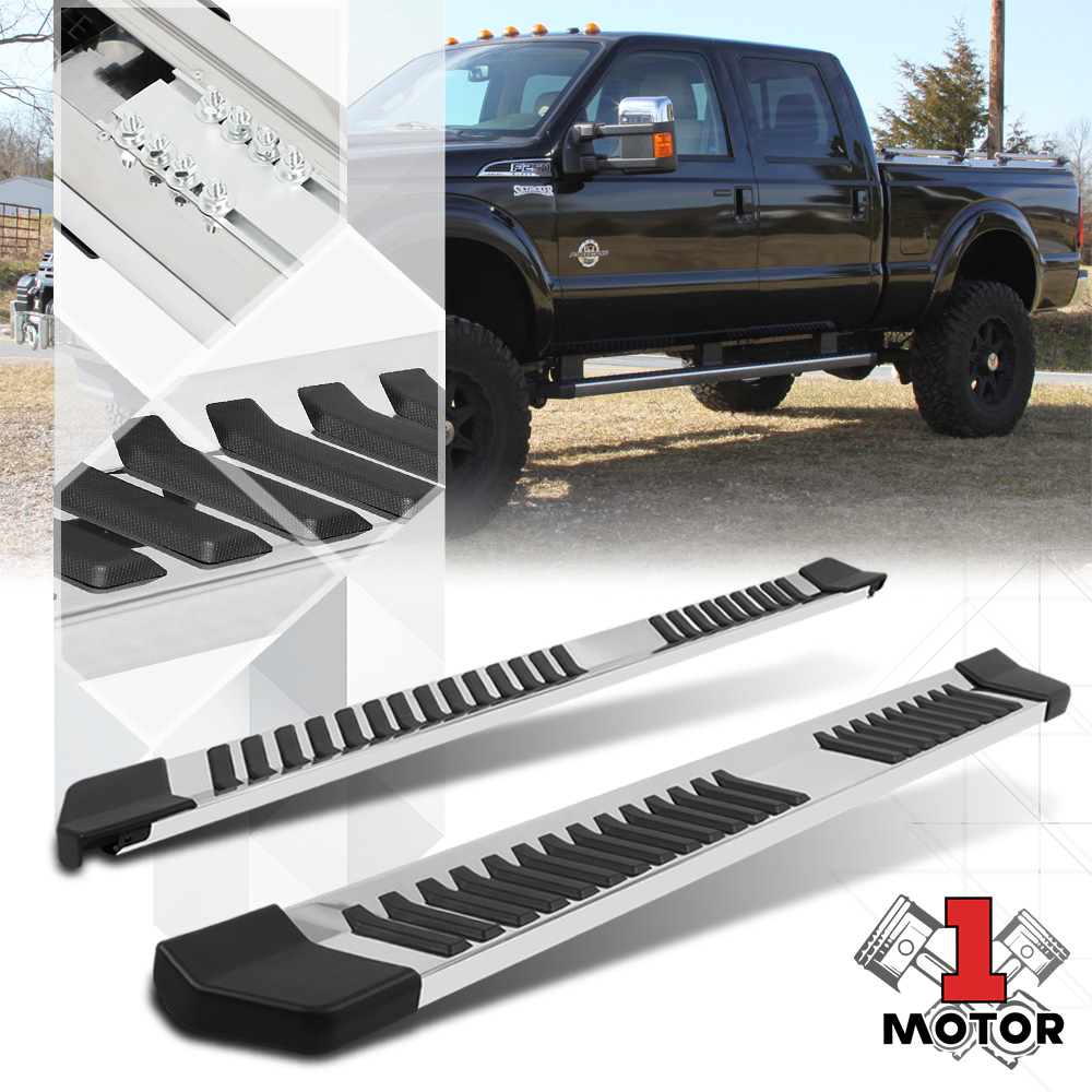Chrome Running Board 6  Side Step Nerf Bar for 99-16 Ford Super Duty SD Ext Cab 00 01 02 03 04 05 06 07 08 09 10 11 12 13 14 15 Fits Select: 1999-2016