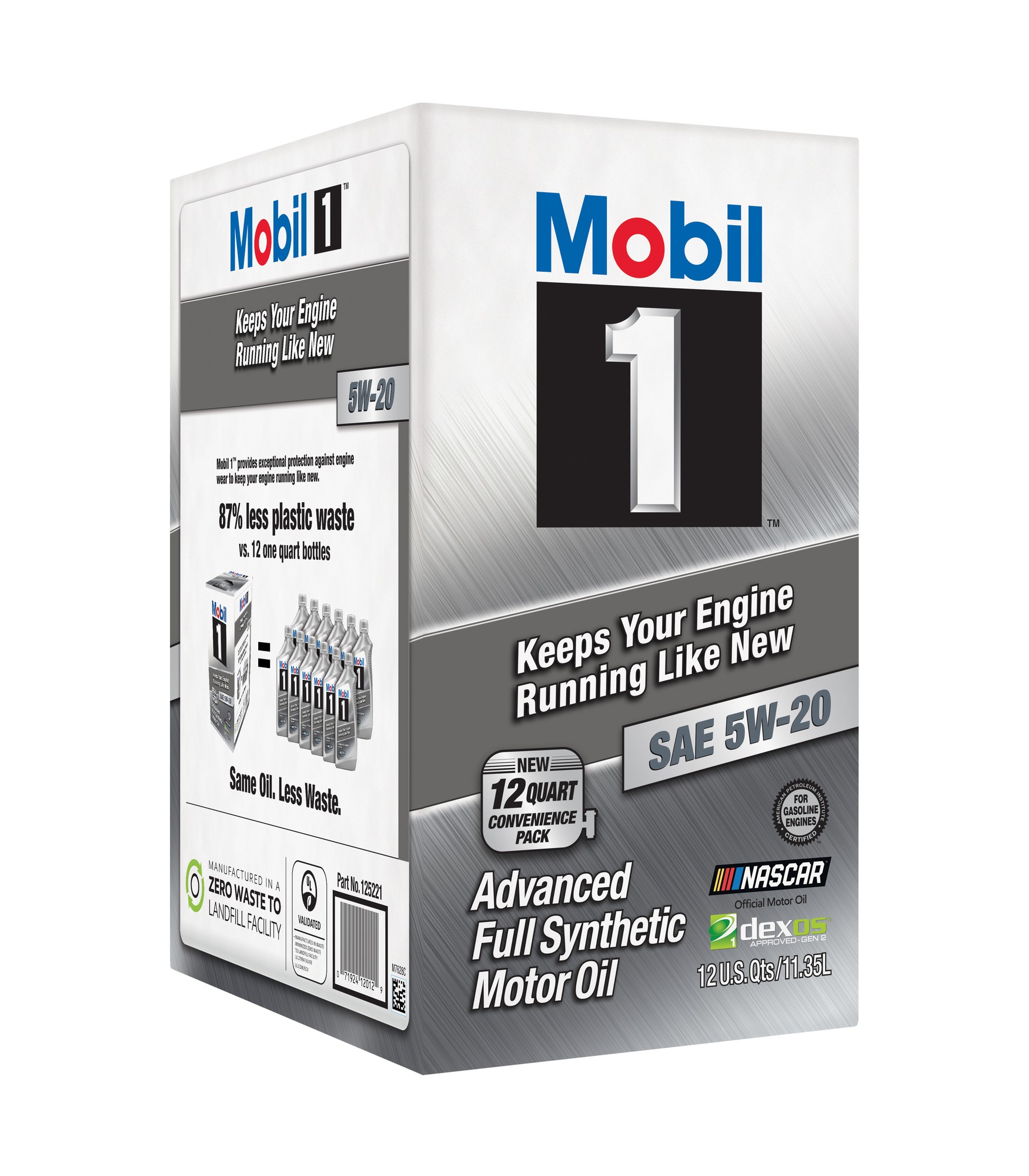 Mobil 1 Advanced Full Synthetic Motor Oil 5W-20  12 Quart