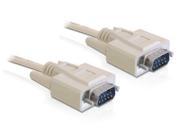 DeLOCK - Kabel Seriell - DB-9 (M) - DB-9 (M) - 1,0m - Beige - China (82980)