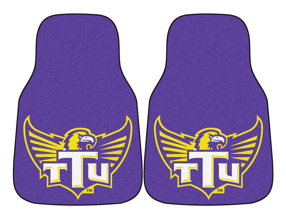 Fanmats 5325 Tennessee Technological University Golden Eagles Front Row Nylon Carpet Car Mat - 2 Piece
