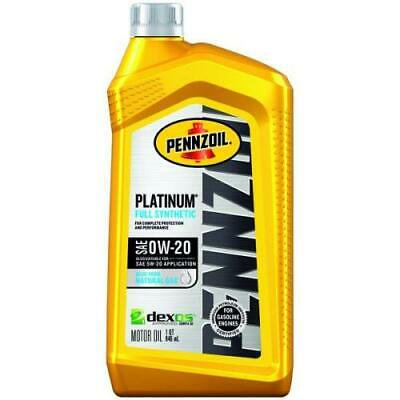 PENNZOIL Platinum 0W-20 4 Cycle Engine Synthetic Motor Oil 1 Qt.