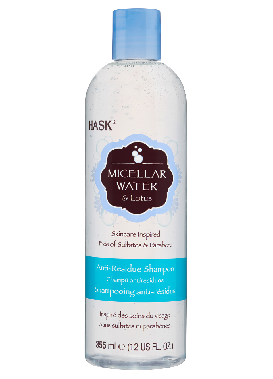 Hask Micellar Water & Lotus Anti-Residue Shampoo 12 Fl Oz (34112H)