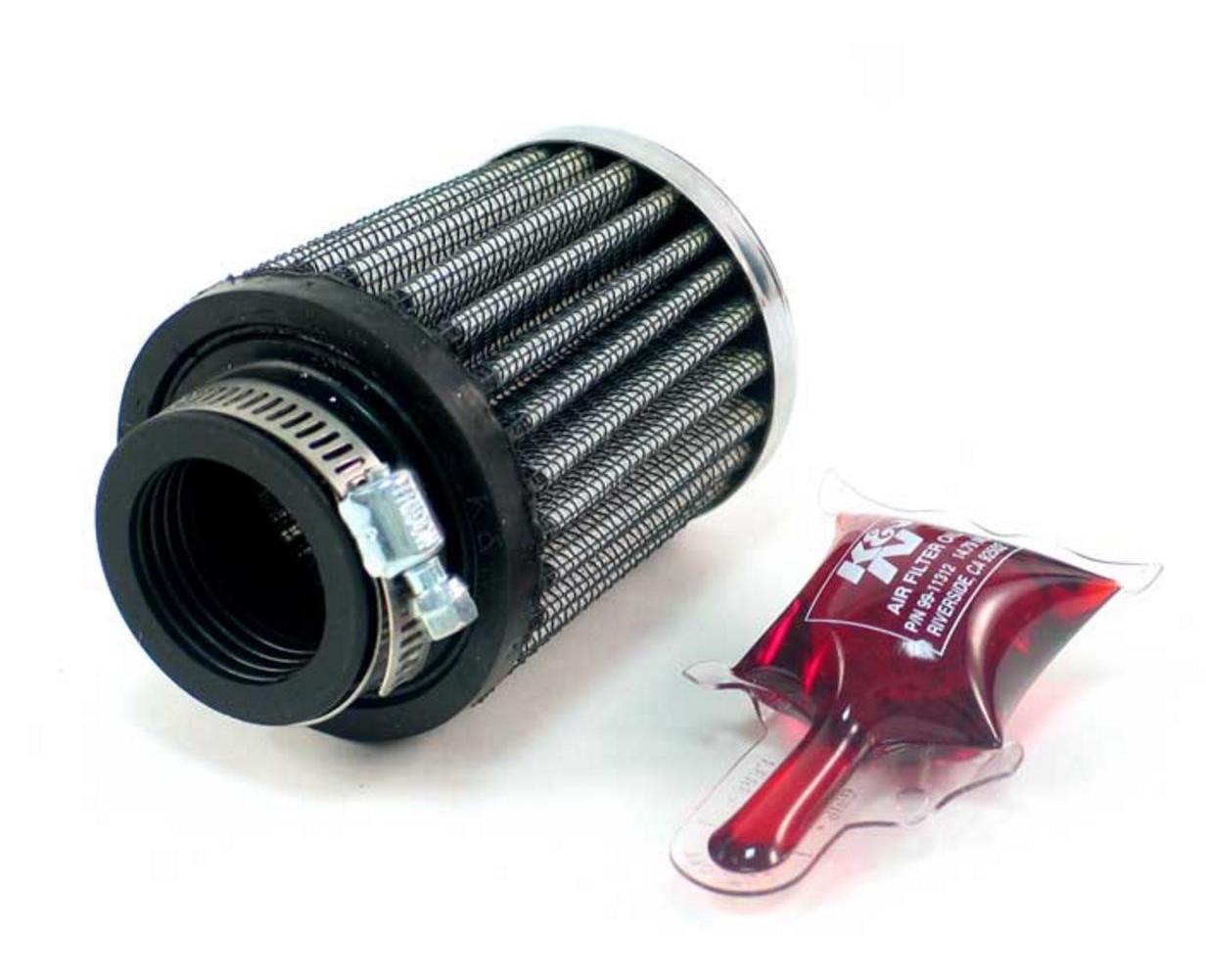 K&N Engineering RC-2540 Clamp-on Custom Chrome Air Filter - Round
