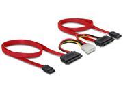 Delock SATA All-in-One Cable for 2 X HDD Connect 2 SATA Drives to the Mainboard