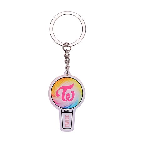 Raypadula 2018 KPOP Twice Signal Album Twiceland Key Chain Acrylic Cartoon Keychain K-POP Key Ring