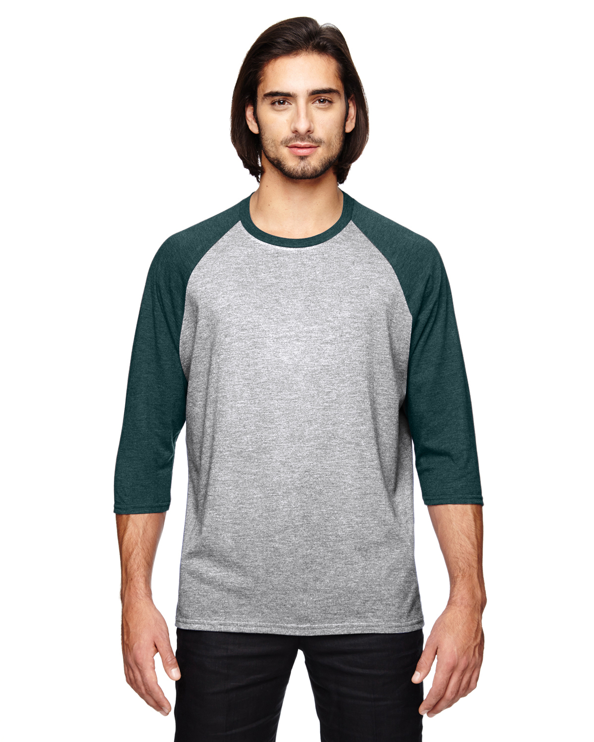Anvil Adult Triblend 3/4-Sleeve Raglan T-Shirt - 6755