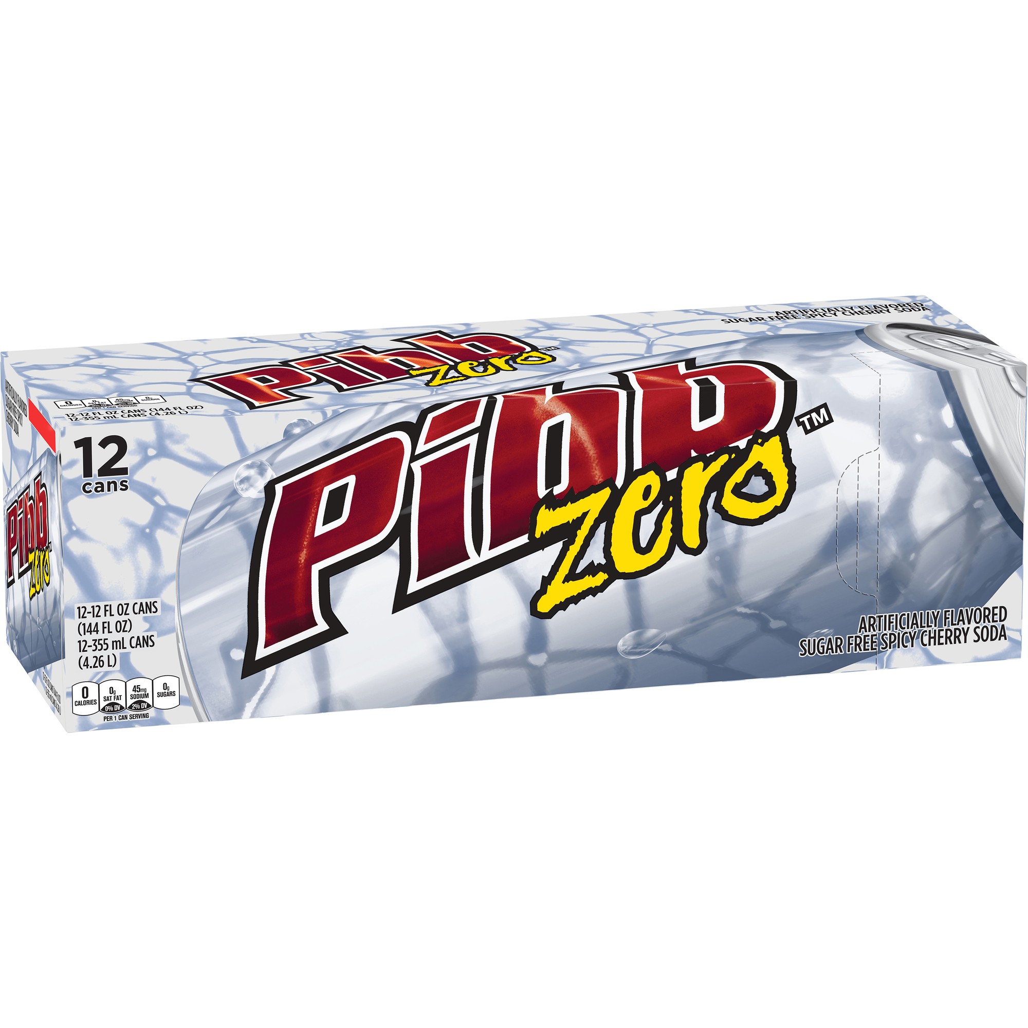 Pibb Diet Zero Sugar Soda Pop  12 Fl Oz  12 Pack Cans