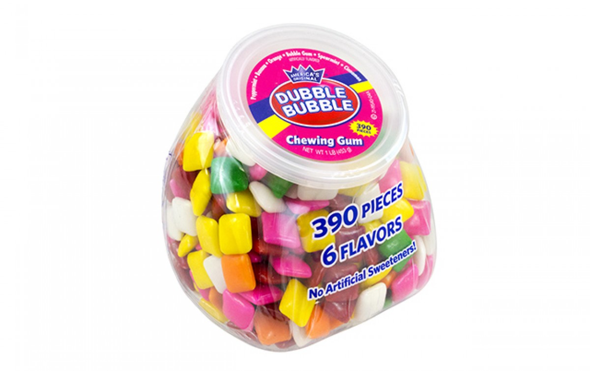 Dubble Bubble Chewing Gum, Peppermint, Banana, Orange, Bubble Gum, Spearmint, Cinnamon