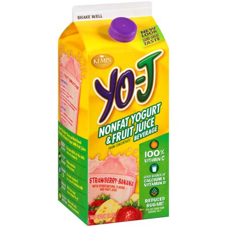 Kemps Yo J  Fat-Free Yogurt & Juice Blend, 64 Oz