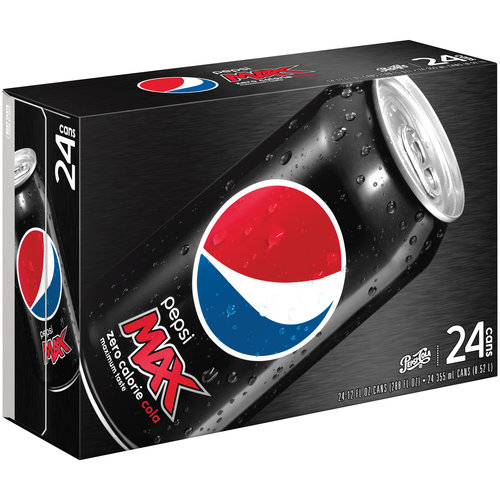 Pepsi Zero Sugar Cola, 12 Fl Oz, 24 Pack
