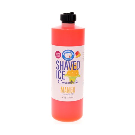 Mango Shaved Ice and Snow Cone Unsweetened Flavor Concentrate *Pint* 16 Fl Oz Size (must Add Sugar and Water)