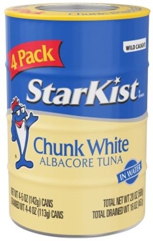 StarKist Chunk White Albacore Tuna in Water - 5 Oz Can (4-Pack)