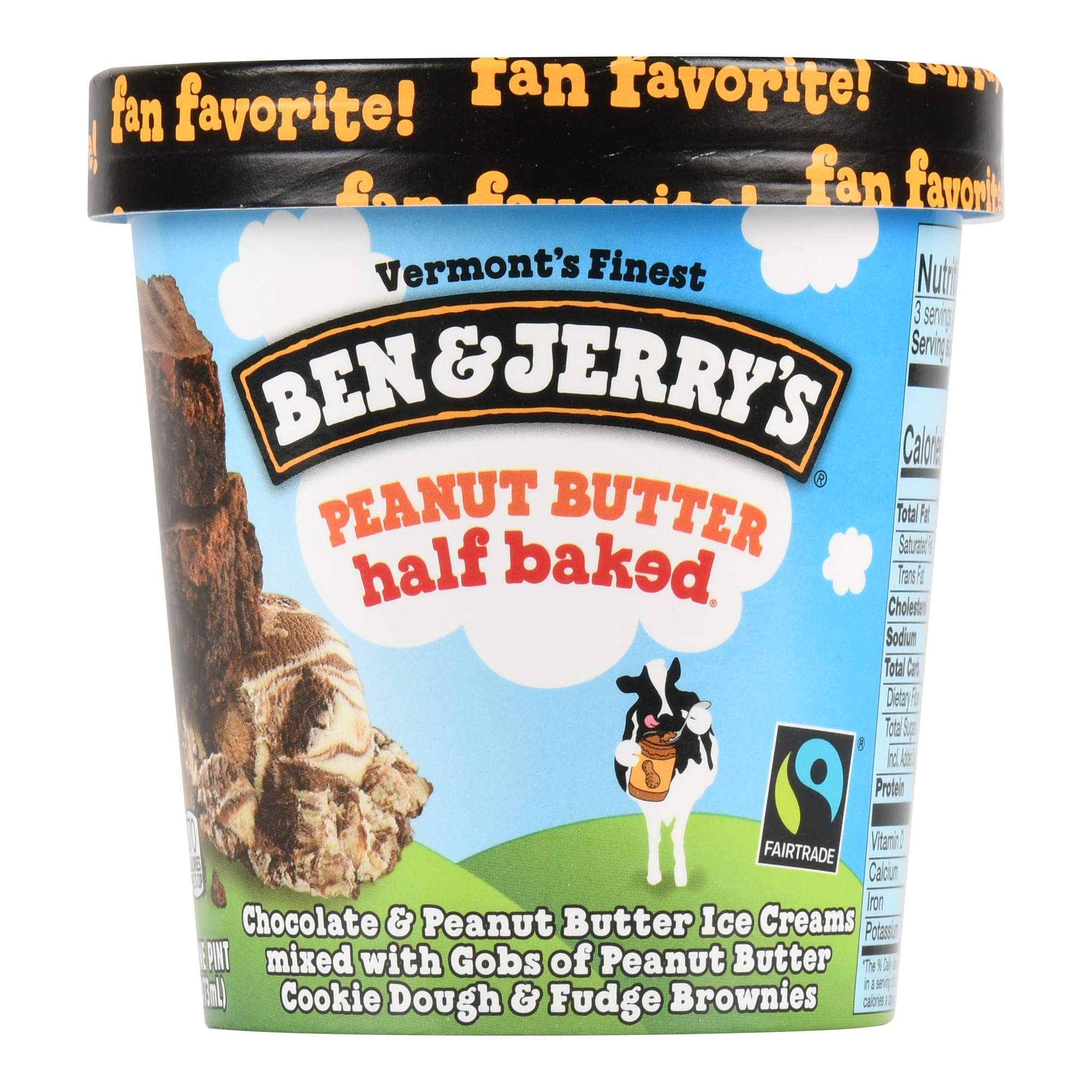 Ben & Jerry's, Peanut Butter Half Baked Ice Cream Pint, 16 Oz | CVS