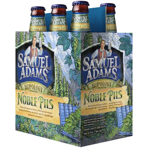 Samuel Adams Noble Pils Beer, 6 Pack, 12 Fl Oz