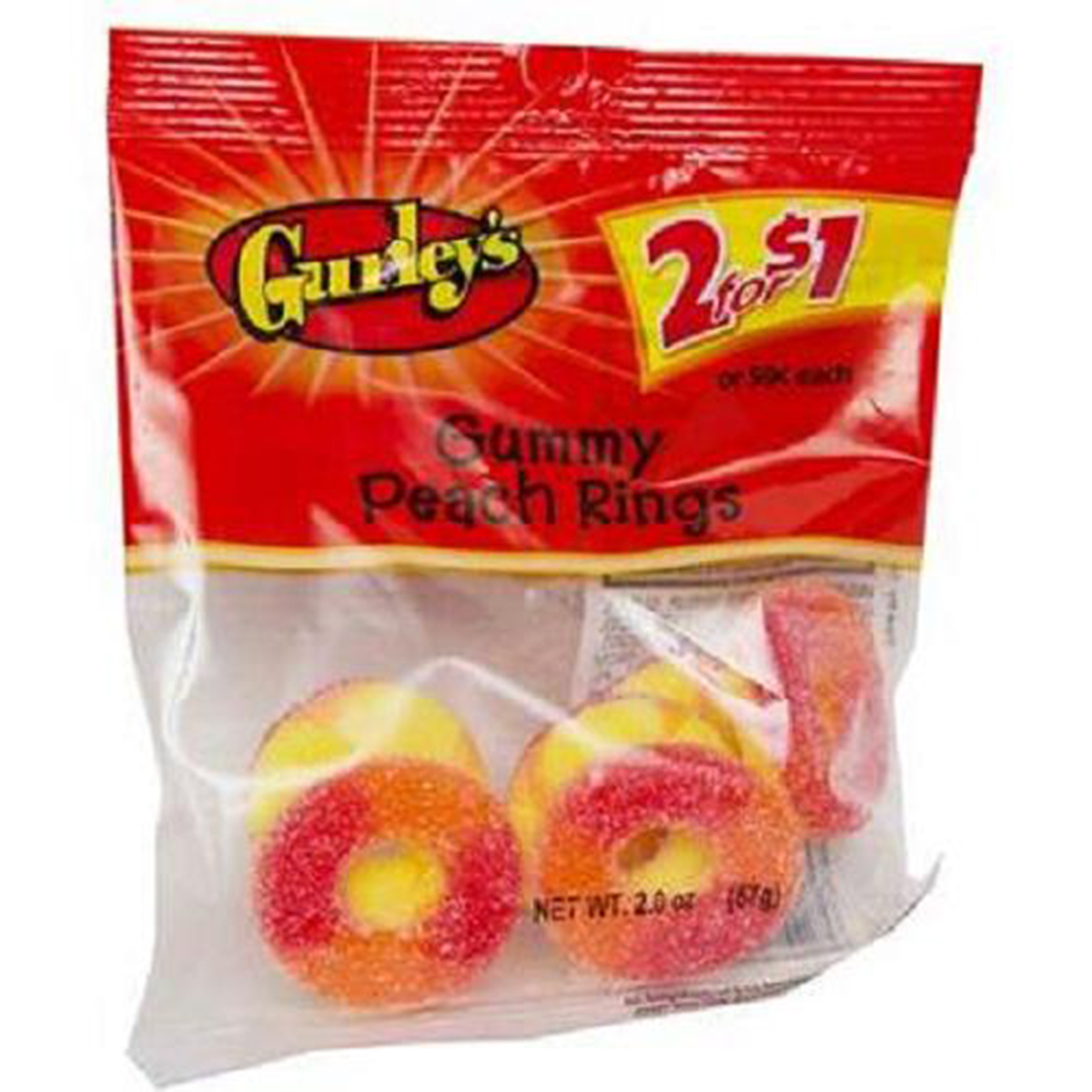 Product of Gurleys, 2/$1.00 Gummy Apple Rings, Ct 12 - Sugar Candy / Grab Varieties & Flavors