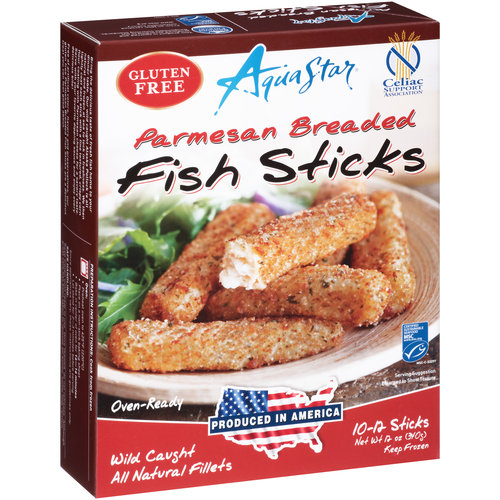 Aqua Star Parmesan Breaded Fish Sticks, 12 Oz