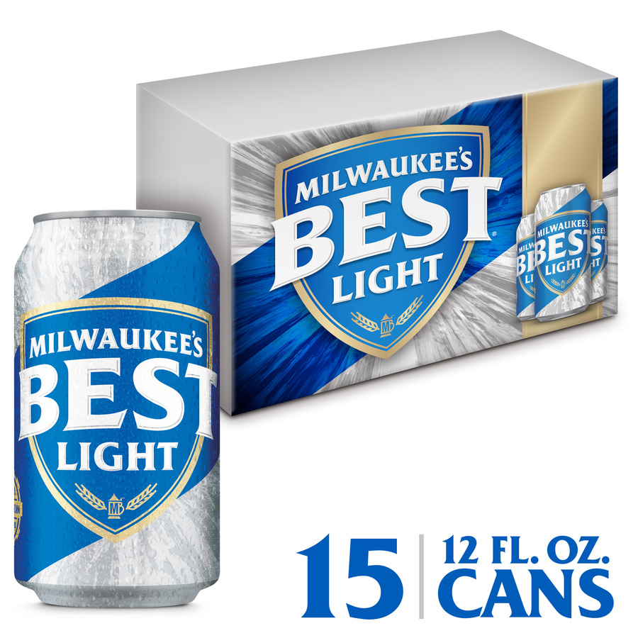 Milwaukee's Best Light Beer, American Lager - Beer - 15x 12oz Cans