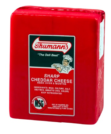 Thumann's Sharp Cheddar Cheese, Deli Sliced