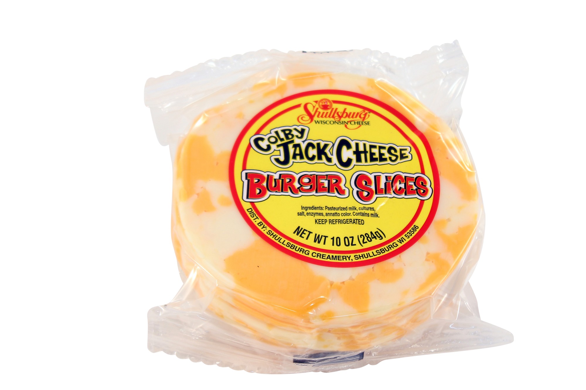 Shullsburg Creamery Burger Slices Colby Jack Cheese, 10 Oz.