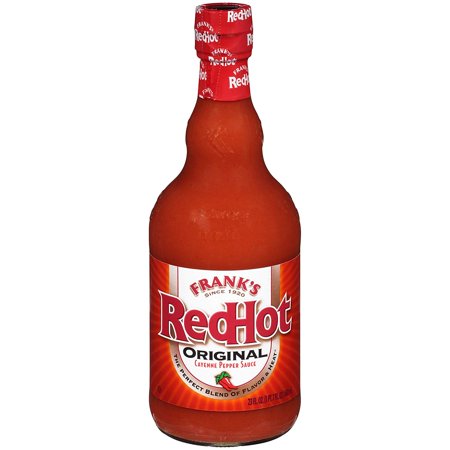 Franks Redhot Original Cayenne Pepper Sauce, Fat Free Hot Wing Sauce, 23 Oz, Pack of 12