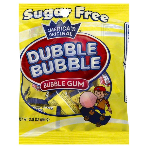 Tootsie Dubble Bubble Sugar-Free Bubble Gum, 2 Oz.