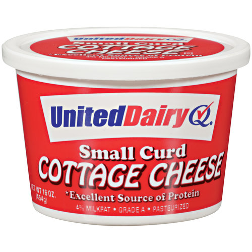 United Dairy Small Curd Cottage Cheese, 16 Oz