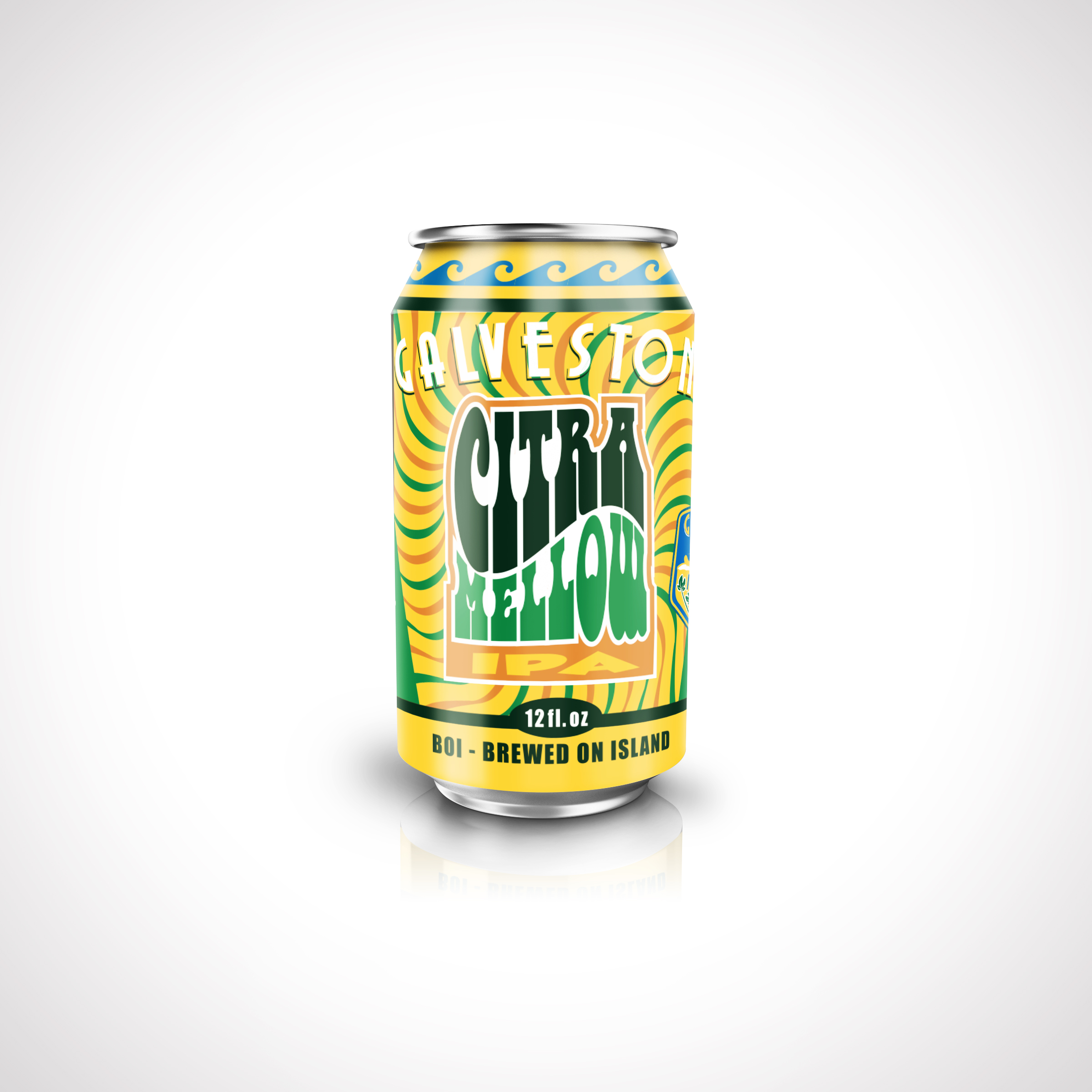 Galveston Island Citra Mellow, 6 Pack, 12 Fl Oz Cans
