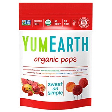 Yummyearth Organic Lollipops, Assorted Flavors, 3 Oz (14 Pops)