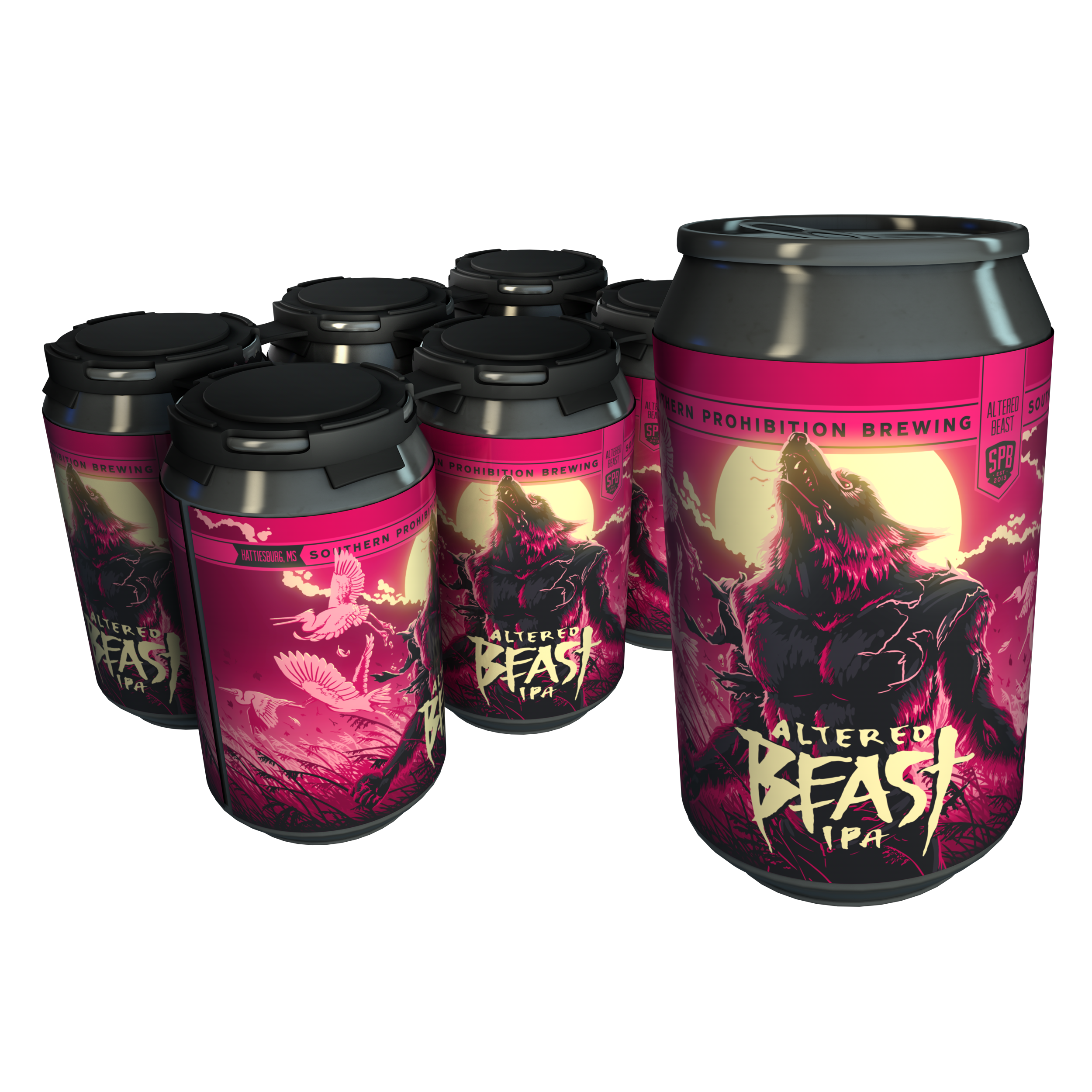 Southern Prohibition Altered Beast, IPA, 6 Pack, 12 Fl. Oz. Cans, 6.1% ABV