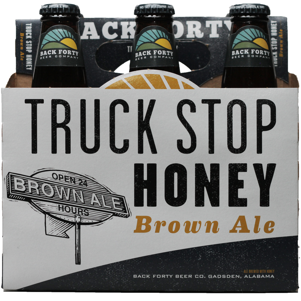 Back Forty Truck Stop Honey Brown Ale, 6 Pack, 12 Fl Oz Bottles