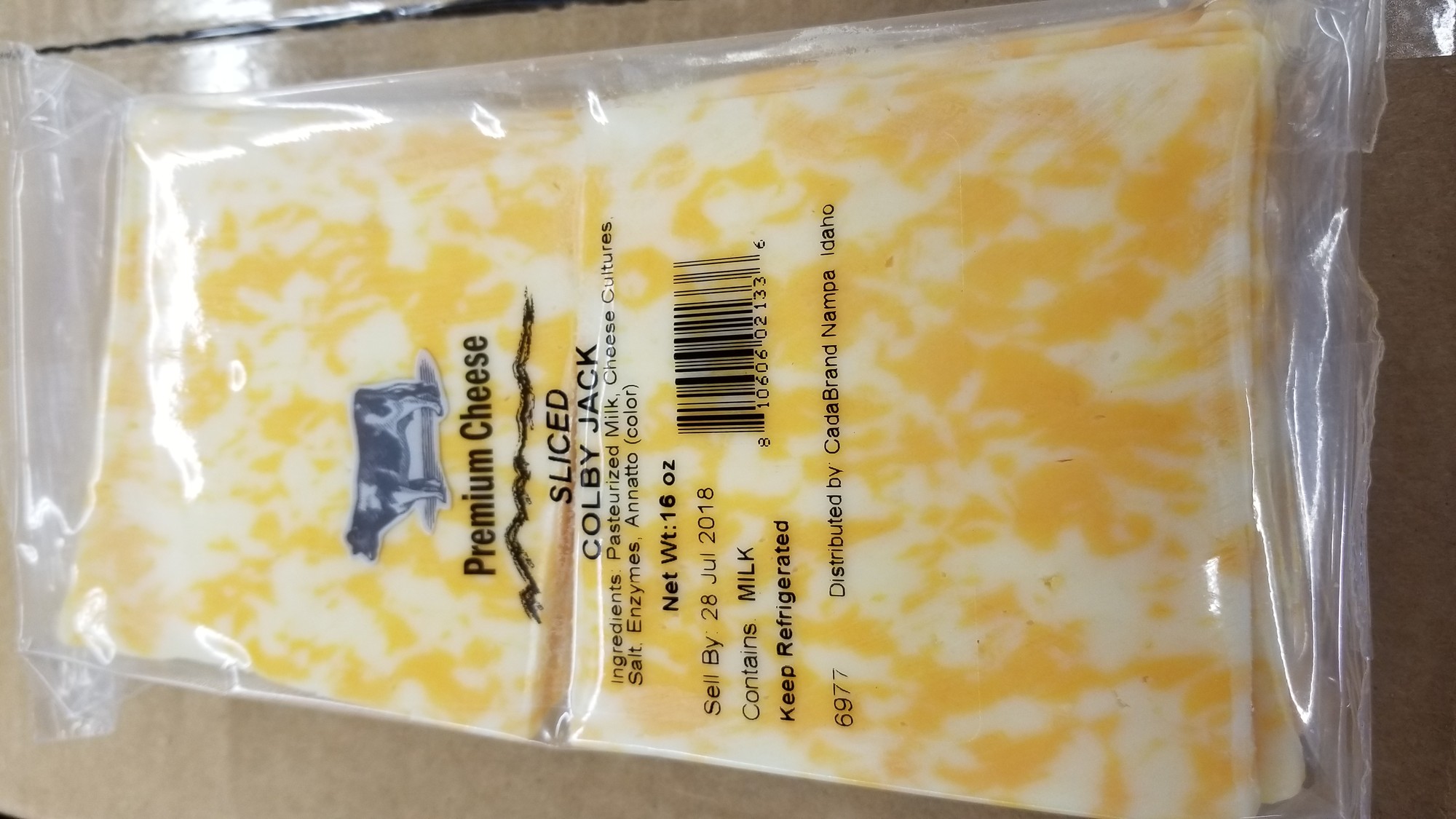 Idaho Cheese Premium Sliced Colby Jack Cheese, 16 Oz.