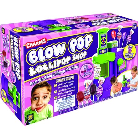 AMAV Toys Lollipop Maker - Charms Blow Pop, Tasty Snacks Party Blowpops with a Mold and You Can Add Bubble Gum