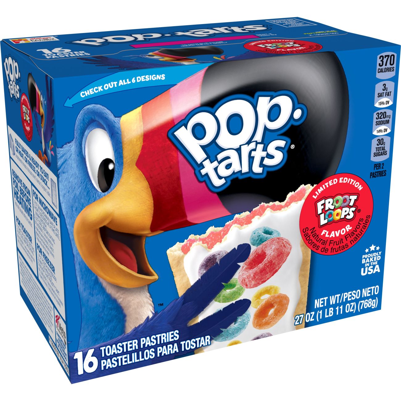 FROOT LOOPS FLAVOR TOASTER PASTRIES, FROOT LOOPS